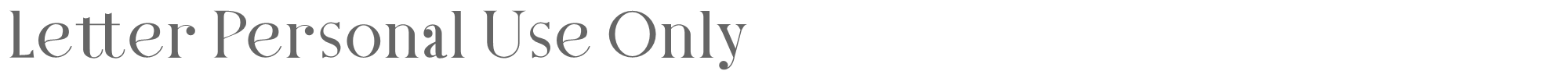 Sample characters Letter Font